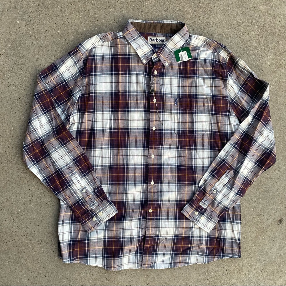 NWT Men’s Barbour Button Up Shirt Size XL